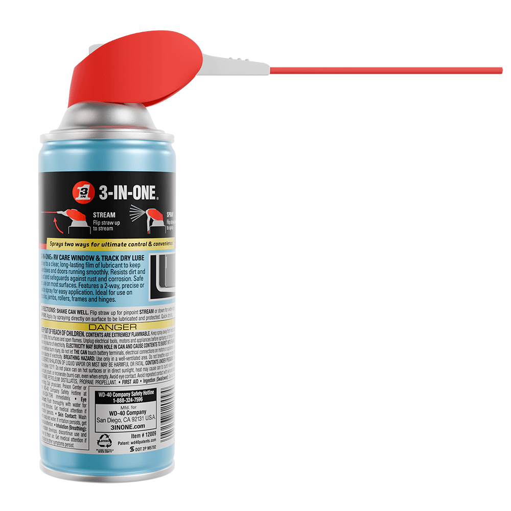 RV Window & Track Dry Lube | 3-IN-ONE RVcare